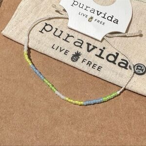 PURA VIDA Neon Ombre Seed Bead NEW! Adjustable! Unisex! rare.
